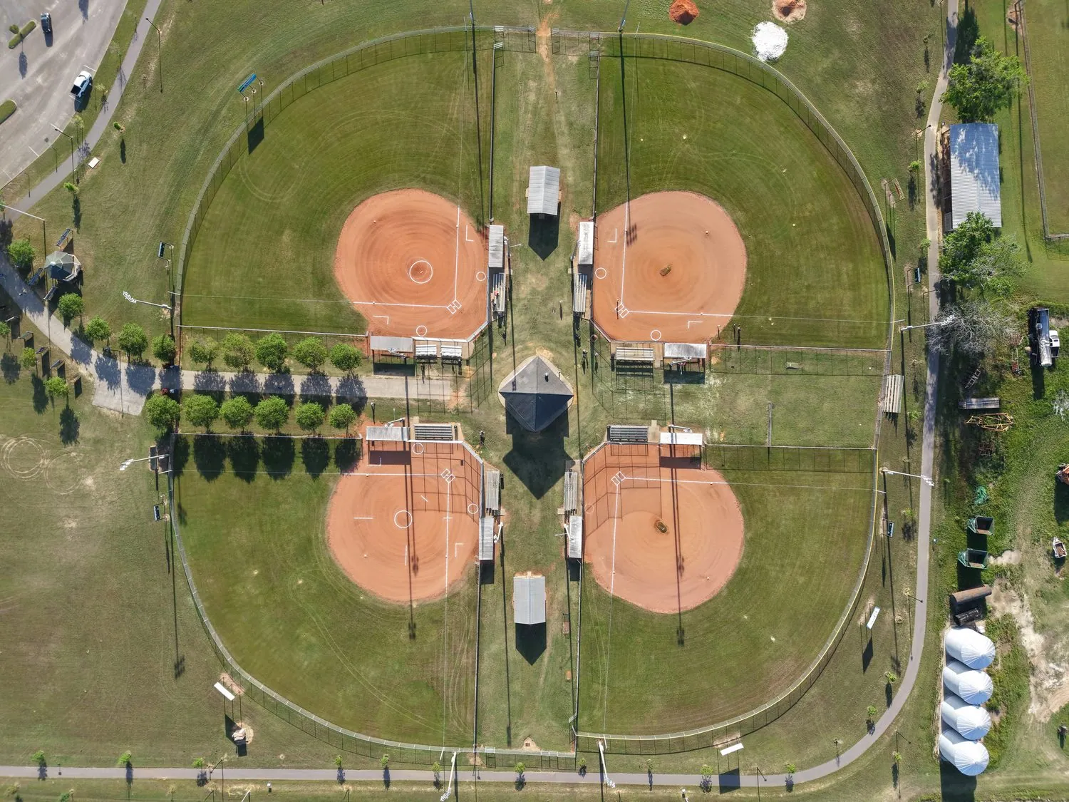 Four-Field Complex — Recreation, aerial photograph